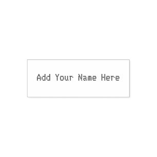 Add your name here customisable stamp