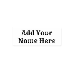 Add your name here customisable stamp