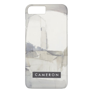 Add Your Name   Improvisation I Grey Abstract Case-Mate iPhone Case