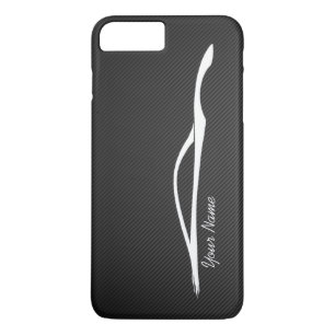 "add your name" Infiniti G37 White Silhouette iPhone 8 Plus/7 Plus Case