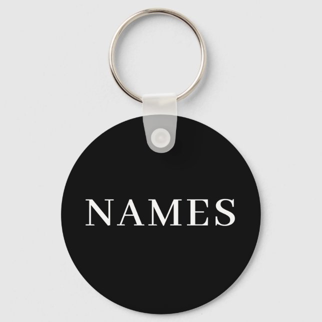 Add Your Name Key Ring (Front)