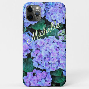 Add Your Name/LAVENDER BLUE HYDRANGEAS Case-Mate iPhone Case