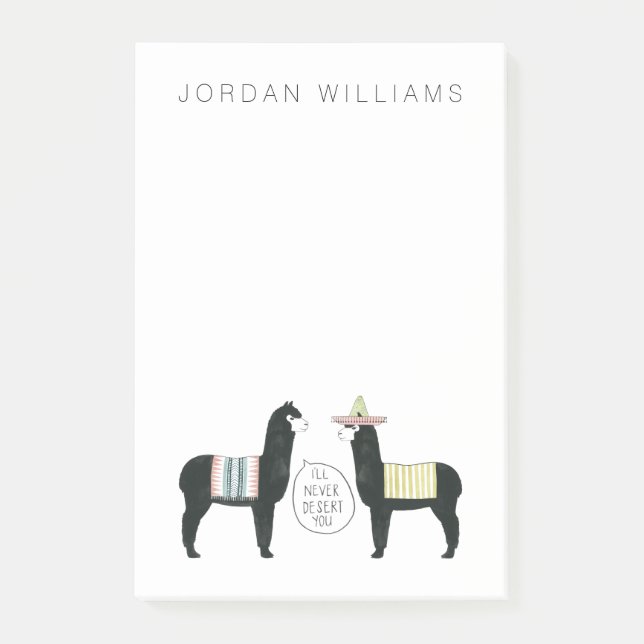 Add Your Name | Let's Taco About It | I'll Never D Post-it Notes (Front)