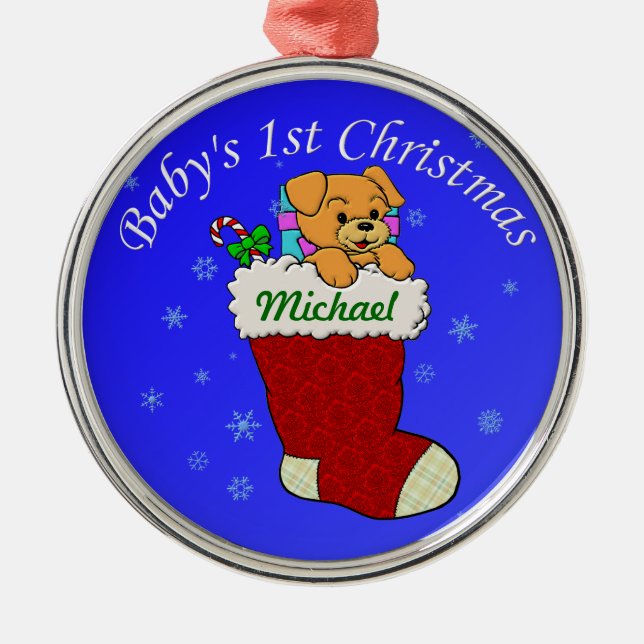 Add Your Name Metal Tree Decoration (Front)