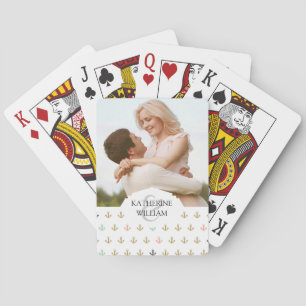 Add Your Name   Mini Anchor Pattern Playing Cards