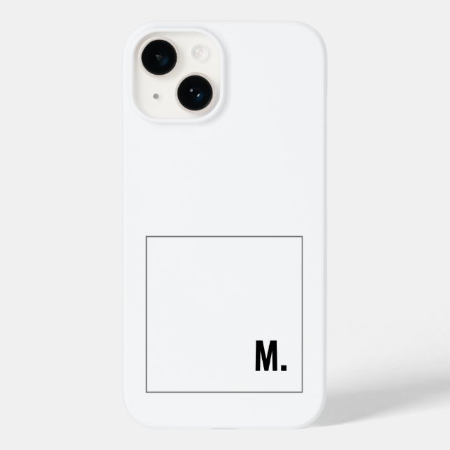 Add Your Name Modern Minimalist Case-Mate iPhone Case (Back)