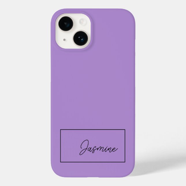 Add Your Name Modern Minimalist Script  Case-Mate iPhone Case (Back)