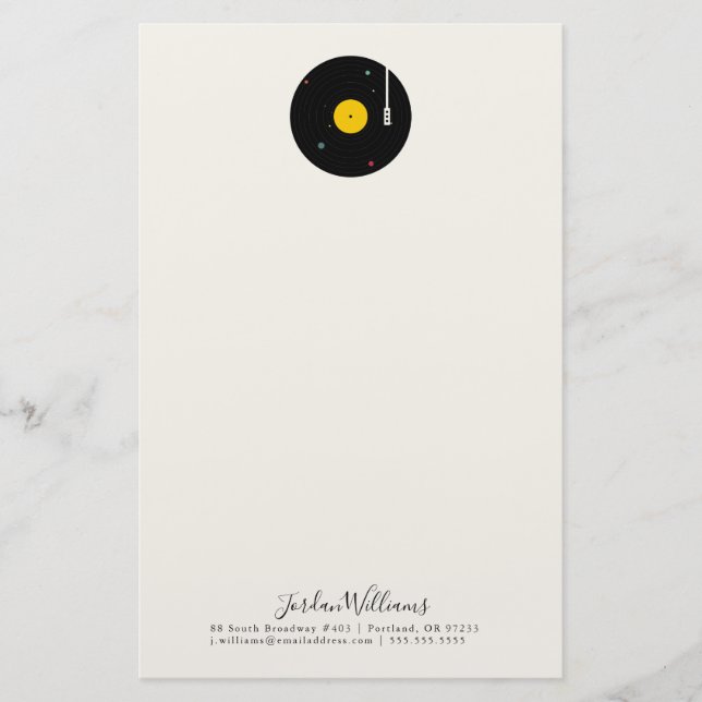 Add Your Name | Music Everywhere | Florent Bodart Stationery (Front)