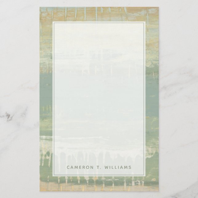 Add Your Name | Muted Horizon Stationery (Front)