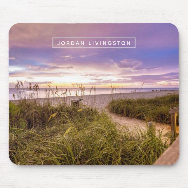 Add Your Name | Naples Beach Florida Mouse Pad (Front)