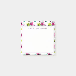 Add Your Name Neon Nail Polish Pattern Post-it Notes