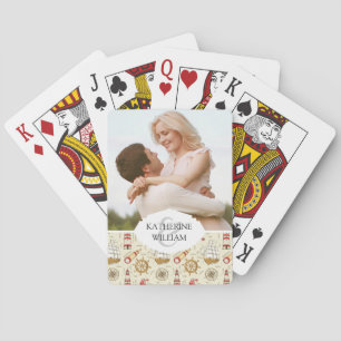 Add Your Name   Ocean Scene Playing Cards