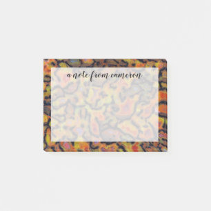 Add Your Name Orange Petrified Dinosaur Bone Post-it Notes