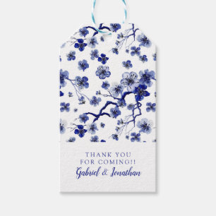 Add Your Name Oriental Sakura Branch Pattern Gift Tags