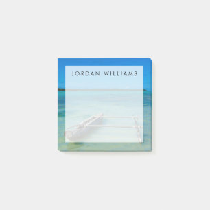 Add Your Name Outrigger Canoe In Shallow Ocean Post-it Notes