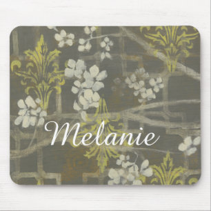 Add Your Name   Patterned Blossom Branch I Mouse Pad