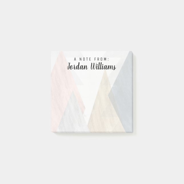 Add Your Name | Peaks II Post-it Notes (Front)