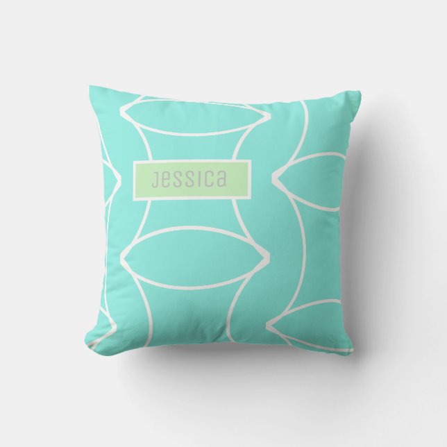 Add Your Name Personalised Throw Pillow Cushion (Front)