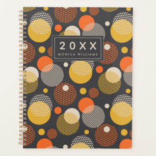 Add Your Name Polka Dot Stripe Pattern Planner