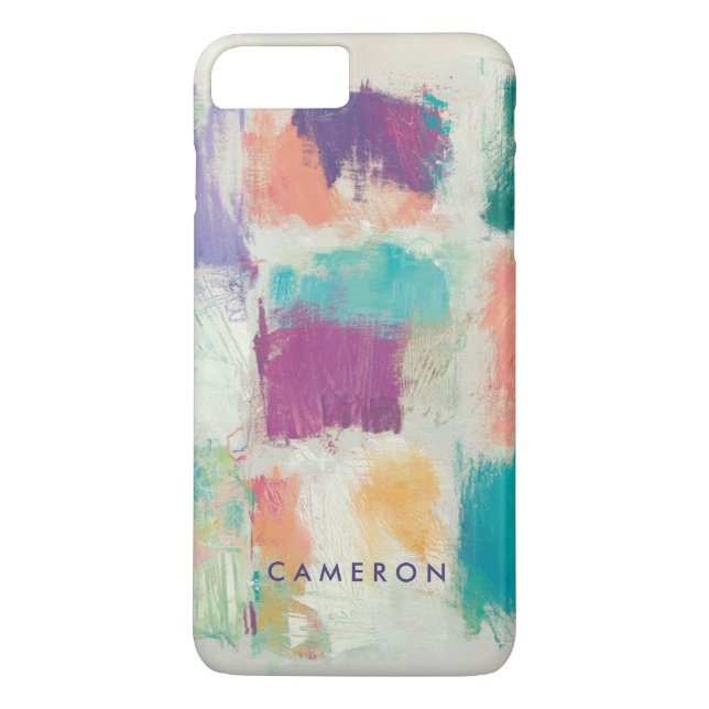 Add Your Name | Popsicles II Stone Abstract Case-Mate iPhone Case (Back)