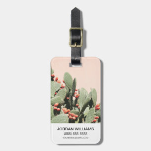 Add Your Name Prickley Pear Cactus Luggage Tag