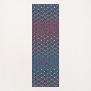 Add Your Name Red Fire truck Personalised Kids Yoga Mat