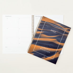 Add Your Name Sand Dune Abstract Planner
