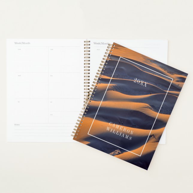 Add Your Name | Sand Dune Abstract Planner (Display)