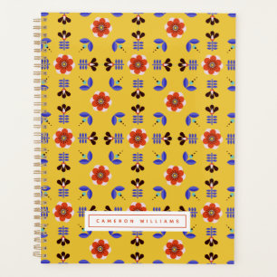Add Your Name   Scandinavian Style Geometric Flora Planner