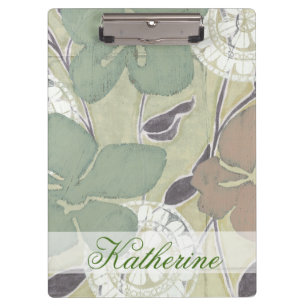 Add Your Name   Serene Pastels II Clipboard