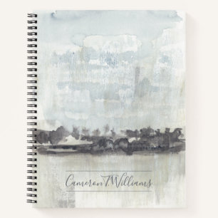 Add Your Name Sky Horizon - Neutral Colours Notebook