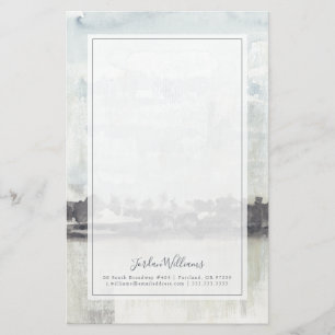 Add Your Name Sky Horizon - Neutral Colours Stationery