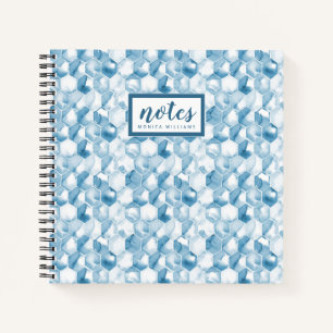 Add Your Name Soft Blue Watercolor Canotype Notebook