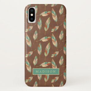 Add Your Name   Southwest Feather Pattern Case-Mate iPhone Case