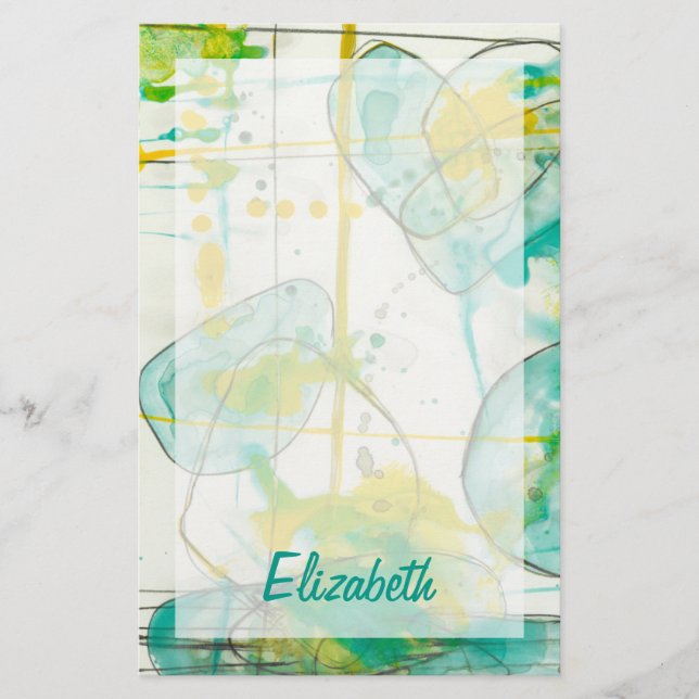 Add Your Name | Splish Splash I Stationery (Front)