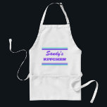 Add your Name Standard Apron<br><div class="desc">Add your name or message to this simple striped design. Select the Customise option to change the font type or font colour.</div>