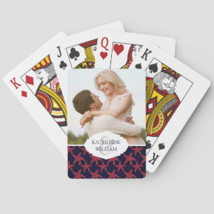 Add Your Name Starfish Style Pattern Playing Cards
