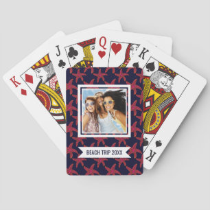 Add Your Name   Starfish Style Pattern Playing Cards