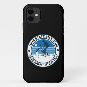 Add Your Name State Town Group BMX Club Logo Case-Mate iPhone Case