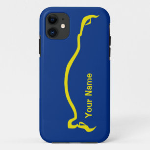 "add your name" STI  Blue / Yellow Silhouette Case-Mate iPhone Case