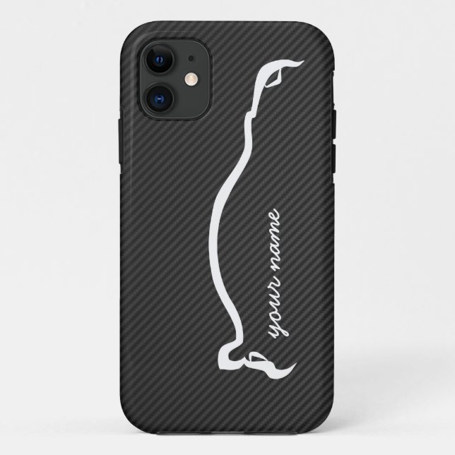 "add your name" STI White Silhouette Case-Mate iPhone Case (Back)