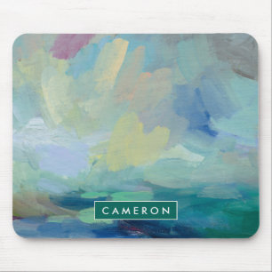 Add Your Name Storm I Abstract Print Mouse Pad