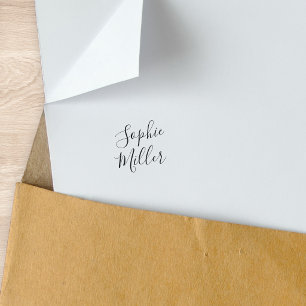 Add Your Name Stylish Calligraphy Script Self-inking Stamp