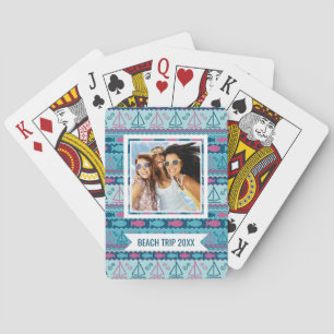 Add Your Name Super Fun Fish And Sailboat Patter Playing Cards
