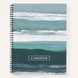 Add Your Name   Teal Sea Notebook