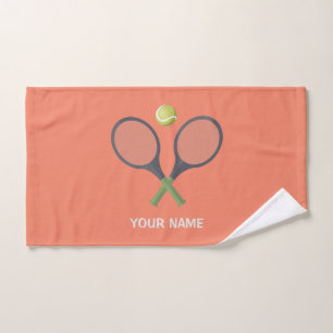 Add Your Name Tennis Personalised Hand Towel