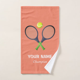 Add Your Name Tennis  Personalized  Hand Towel