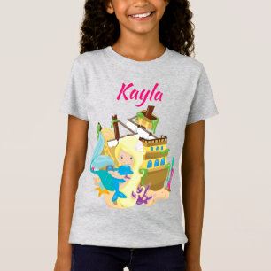 Add Your Name/ Text Girls' Fine Jersey T-Shirt
