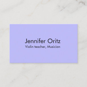 Add your name text violin music teacher musician l business card