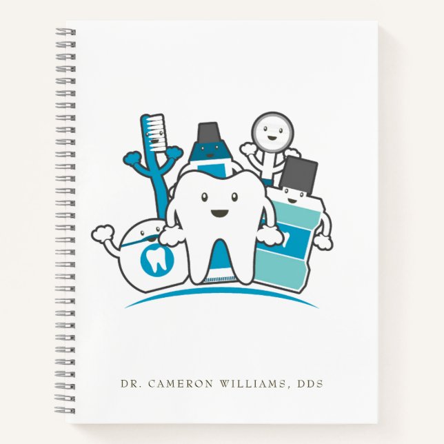 Add Your Name | The Clean Teeth Gang Notebook (Front)
